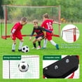 thumbnail image 3 of Portable Soccer Goal 12x6Ft, Collapsible Soccer Goal Net Metal Base, Quick Setup Soccer Training Equipment with 1 Carry Bag, 1 Agility Ladder, 4 Ground Nails, 3 of 6
