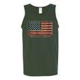 thumbnail image 2 of Wild Bobby, American Game Flag Baseball Bat Ball, Sports, Men Graphic Tank Top, Forest Green, X-Large, 2 of 3