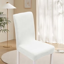 Arestory Velvet Stretch Chair Covers for Dining Room Set of 1, Soft Fit Removable Washable Kitchen Chair Slipcover Protector