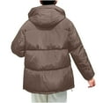 thumbnail image 6 of yoeyez Holiday Savings Deals 2025! Winter Coat for Woman Hooded Quilted Mid-Length Puffer Jacket Padded Warm Thickened Down Jacket Lightweight Zip Up Casual Parka Coat, 6 of 6
