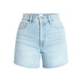 thumbnail image 6 of Time and Tru Women's High Rise Denim Shorts, 5" Inseam, Sizes 0-20, 6 of 6