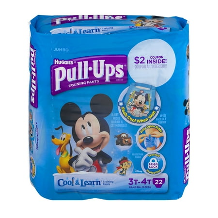 Huggies Pull-Ups Cool & Learn Training Paints 3T-4T - 22 CT