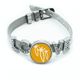 thumbnail image 1 of Hortalizas expresión feliz zanahoria Pulsera pulsera pulsera de cristal amor pulsera ajustable, 1 of 2