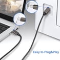 thumbnail image 4 of Tianle USB C Printer Cable 1.5m/4.9ft, Thunderbolt 3 Type C Male to USB B Male Lead Scanner Cable Compatible with MIDI, DJ Controller, HP, Canon and Other USB B Device, 4 of 7