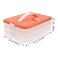 thumbnail image 2 of Box Dumpling Storage Container Fridge Food Refrigerator Freezer Organizer Bacon Dumplings Containers Lid Meat  Keeper, 2 of 7