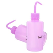 HAMPPLIES Squirt Bottles Lash Washing Bottle Curved Spout 2Pcs Purple Pe