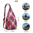thumbnail image 3 of Sac à Dos à Bandoulière Classique à Carreaux Buffalo - Sac Bandoulière à Carreaux Rouges et Noirs, Sac à la Mode pour les Voyages d'Hiver, 3 of 4