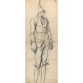 thumbnail image 3 of François-André Vincent 9x18 Black Modern Framed Museum Art Print Titled - Caricature of the Painter Pierre-Charles Jombert (1773-75), 3 of 5