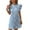 Blue, variant on Njagoc3 Womens Ruffle Short Sleeve Mini Dress, Floral Lace & Cute Style, Summer Party Dress