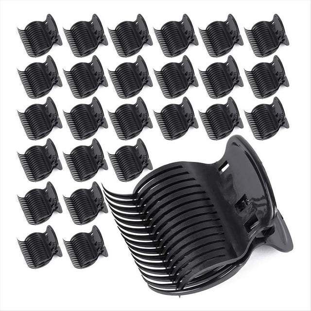 24 Pinzas para Rulos Calientes para Rizador de Pelo, Pinzas de Repuesto para Peinar Secciones del Cabello para Mujeres y Niñas.