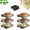 2Pcs-Gray, variant on Multi-Layer Dish & Prep Tray Storage Rack, Foldable Kitchen Prep Rack, 3 Tier Kitchen Side Dish Organizer, Easy to Clean, Easy to Store When Not in Use, Ideal for Kitchen Organization (2Pcs-Gray)