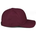 thumbnail image 3 of Daxton Premium Mid Profile Hat Semi Curved Visor Burgundy Cap Black Gold Gothic Embroidered, Letter C, 3 of 4