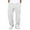 White(New), variant on Men's Solid Color Waffle Weave Casual Loose Elastic Waist Drawstring Pants with Multiple Pockets