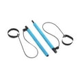 thumbnail image 4 of 2 secciones Pilates Bar Ejercicio Stick para levantar potencia Squat en interiores Azul, 4 of 8