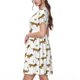 thumbnail image 2 of Disketp Dachshund Going To Play Tennis para Vestido de Manga Corta para Mujeres, Vestidos de Verano para Mujeres, Casual y Holgado para la Playa, 2 of 6
