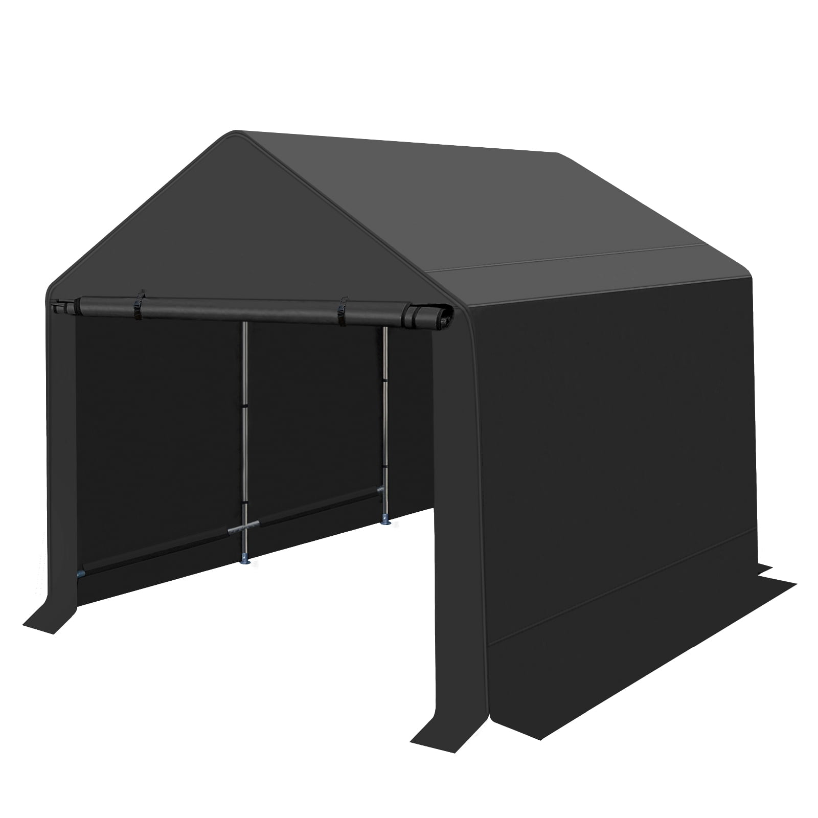 regel Martin Luther King Junior staart Outdoor Canopy Storage Shed, 10x10 ft All-season Shelter Logic Portable  Garage Anti-UV Windproof Tent w/ Steel Frame, 2 Rollup Zipper Doors&Vent  for Patio, Lawn can Store Motorcycle, Garden Tools - Walmart.com