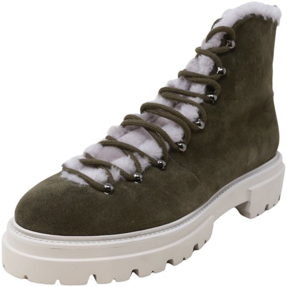 Kennel And Schmenger Women's Bobby Lambwool Platform Boot Bosco High-Top Leather - 9 M