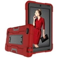 thumbnail image 1 of Mignova Étui pour Tablette Walmart Onn 7 Pouces, Étui Hybride Robuste Antichute et Résistant aux Chocs (avec Support Intégré), pour Tablette Android Walmart Onn 7 Pouces (100005206) Étui (Rouge/noir), 1 of 7