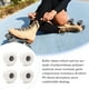 thumbnail image 5 of Sonducket 4 piezas de rueda de patín, componentes rodantes de repuesto, accesorios modificados, ruedas gruesas para patines, accesorio deportivo patinar Blanco, 5 of 6