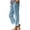 Sky Blue, variant on Linen Pants for Women Plus Size Summer Cotton Pants Women 2025 Soft Casual Solid Color Drawstring Tie Elastic Waist Pants with Pockets Loose Fit