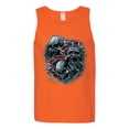 thumbnail image 2 of Wild Bobby, God Is My Judge Smokey Gray Skull Dark Pop Culture Mens Graphic Tank Top, Orange, 2XL, 2 of 3