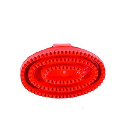 Soft Rubber Curry Comb - Partrade Trading Curry Round Rubber Comb Massage Skin Grooming Aid Tool Jr Red