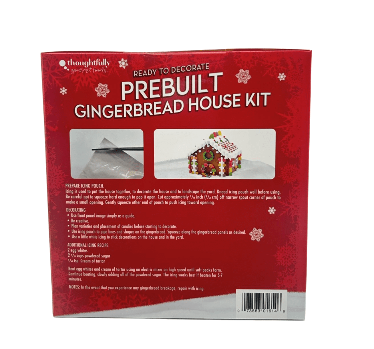 (2 pack) Christmas Pre-Built Gingerbread House Kit, Size 22 oz, Condition Dry, Contains Wheat and Soy