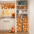 thumbnail image 2 of dinii Hello Fall Kitchen Window Curtains and Valances Set 36 Inch, Thanksgiving Harvest Pumpkins Orange Short Tier Curtain for Cafe Living Room Bathroom, Autumn 3 Pieces Set Kitchen Decor, 2 of 6