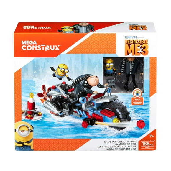 Mega Construx Despicable Me 3 Gru's Water Motorcycle Building Set