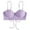 A1#-Purple, variant on Women Swimwear Top Sleeveless Bikini Shell Pattern Tank Top Swim Top Only Black,M
