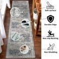 thumbnail image 4 of Alfombra YOUFORTONG 61 x 305 cm, antideslizante, suave, para cocina, color gris, 4 of 6