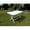 Antique White, variant on International Caravan Rectangular Folding Table in Natural Stain