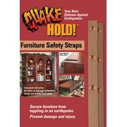 Angle View: QuakeHOLD! 4161 Oak Furniture Safety Strap, by Ready America