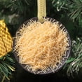 thumbnail image 3 of Grated Cheese Gift Cheese Mozzarella Food Lovers Foodie Novelty Holiday Christmas Ornament Xmas Tree Gift (Flat Design Printed on Ceramic, NOT 3D), 3 of 3