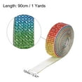 thumbnail image 2 of Unique Bargains 3Roll 1 Yard 8mm Self Adhesive Crystal Rhinestone Ribbon for Crafts Project, Red,Green,Blue,Yellow, 2 of 5