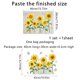 thumbnail image 3 of Etiqueta engomada de la ventana de la mariposa del girasol del arco iris removible sin pegamento, calcomanías anticolisión de la ventana del Color deslumbrante del sol, previene los golpes d, 3 of 5