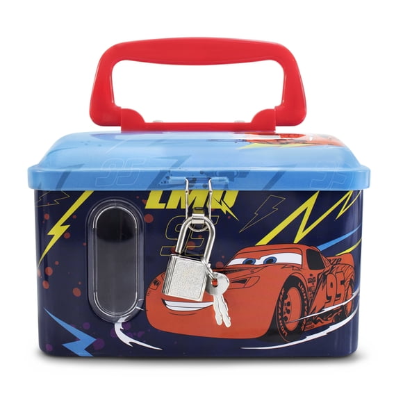Alcancia Metalica Disney Cars con Candado