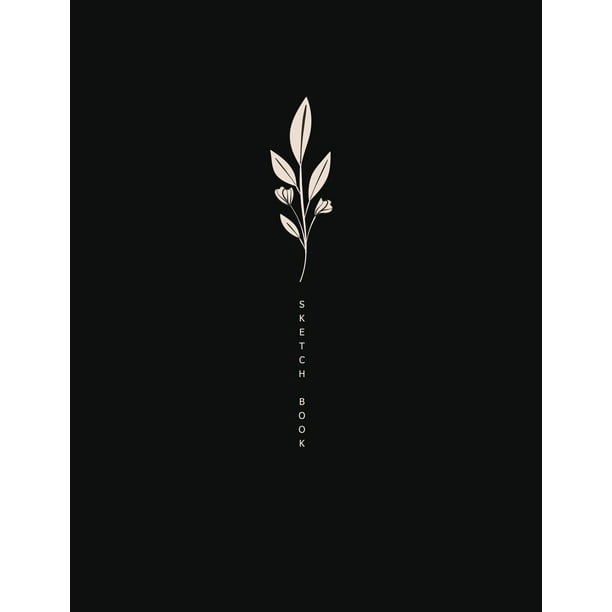 Black Paper Sketchbook: Blank Black Paper Sketch Pads, Unlined Sheets