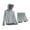 Gray, variant on 2 Piece Outfit Sets for Men Zipper Jacket with Pockets and Shorts Casual Workout Athletic Outfits Set, L