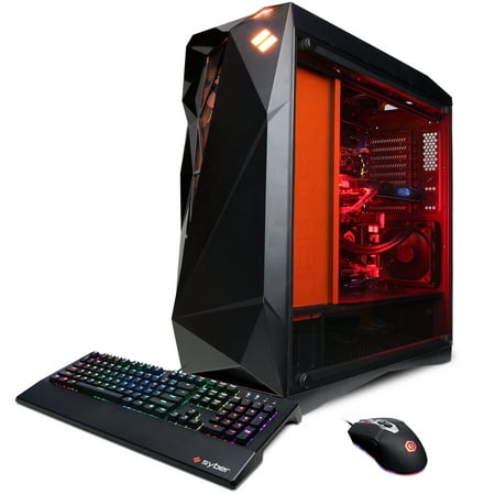 CYBERPOWERPC Syber Forti SFG9EX w/ Intel Core i9-9900K, NVIDIA GeForce RTX 2080 Ti 11GB, 32GB Memory, 1TB SSD, 3TB HDD, WiFi and Windows 10 Home 64-bit Gaming (Best Gaming Pc Build For 1000)
