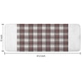 thumbnail image 7 of Brown and White Checkerboard Checkered Pattern Kitchen Rug Mat,Kitchen Runner Rugs Non Skid Washable,Decorative Kitchen Floor Mats for Kitchen,Sink,Laundry,17"x47.2", 7 of 7