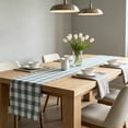 thumbnail image 3 of Linen Blend Checkered Tablecloth for Dining Table Indoor Outdoor Decoration, Rustic Farmhouse Table Runner for Wedding Party Banquet Home Decor, 3 of 5