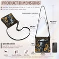thumbnail image 7 of Kuiaobaty Highland Cow Sunflower Print Crossbody Bag for Women, Casual Leopard Print Vegan Leather Shoulder Handbag with Adjustable Strap, Multi Pockets Sling Purse Crossbody for Travel, 7 of 7