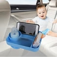 thumbnail image 4 of Car Accessories Youngster Security Seat Cup Holder Tray, Silicone Baby Tray, Portable Easy To Use Clean, Multi functional, Safe Non-toxic, High Temperature Resistant, Universal Fit, 4 of 6
