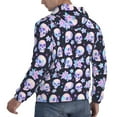 thumbnail image 6 of Sikiie crystal flower Skull Men's Hoodie, Essentials Hoodie, Sweatshirt, Pullover Hooded Sweatshirt for Men-X-Large, 6 of 7