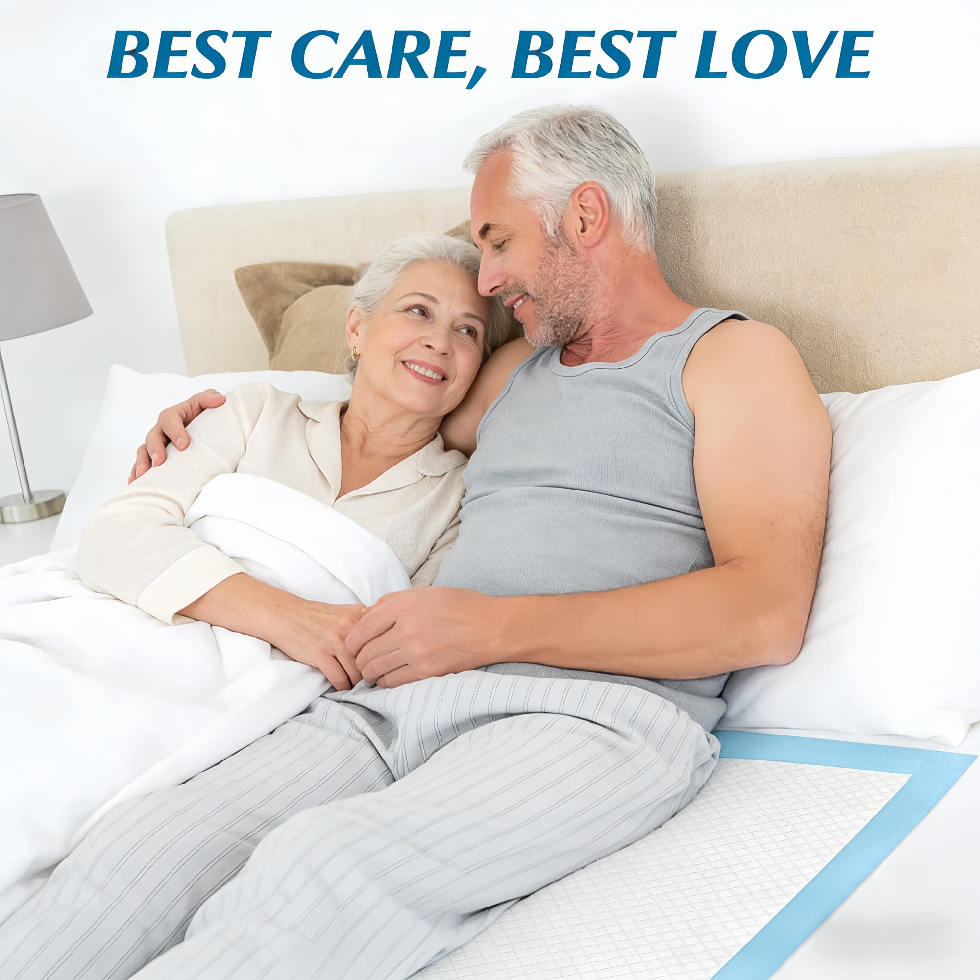 LIYING Bed Pads for Incontinence Disposable, 32 x 36,50 Count Disposable Incontinence Bed Pads-Maximum Absorbent Unisex Large Chucks Pad-Incontinence Bed Pads-Bed Liners Incontinence,XXL