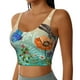 thumbnail image 2 of Balery Colorful Plants And Insects Sujetadores deportivos con espalda cruzada para mujer, acolchados, sin costuras, de alto impacto, ideales para yoga, gimnasio, entrenamiento y fitness.-, 2 of 8