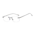 thumbnail image 3 of Gafas Sin Marco Ultraligeras Sin Montura Elegantes Para Hombres Y Mujeres, Gafas Versátiles De Color Gris, 3 of 8