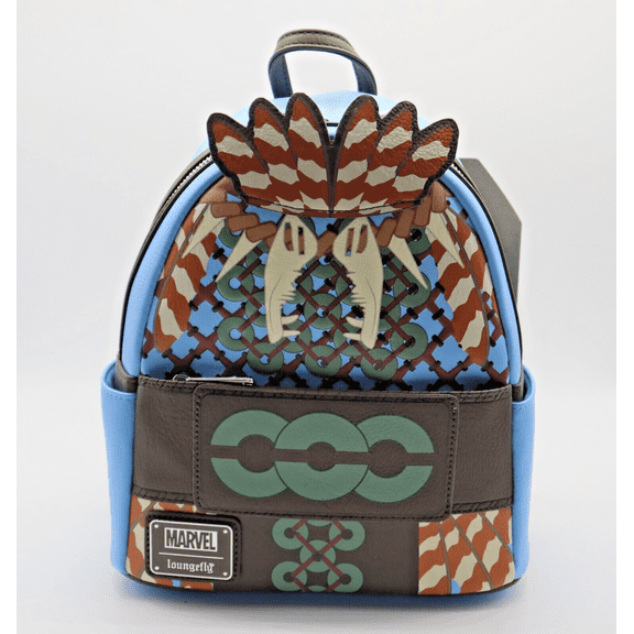 Black Panther Wakanda Forever Figural Mini Backpack By Loungefly