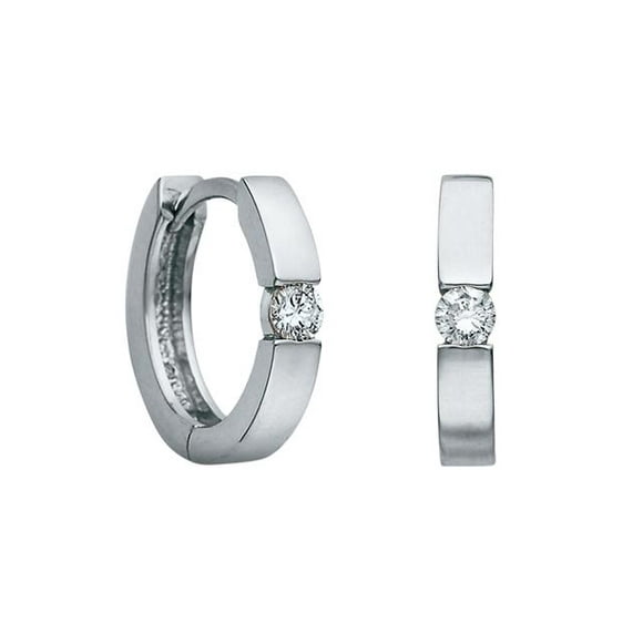 Diamond Hoop Earring